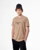Camiseta oversized fit manga corta habano sold by Gef