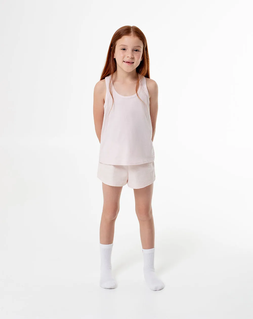 Blusa + short de pijama algodón rosa niña sold by Gef