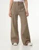 Pantalón loose fit tiro medio en drill verde sold by Gef