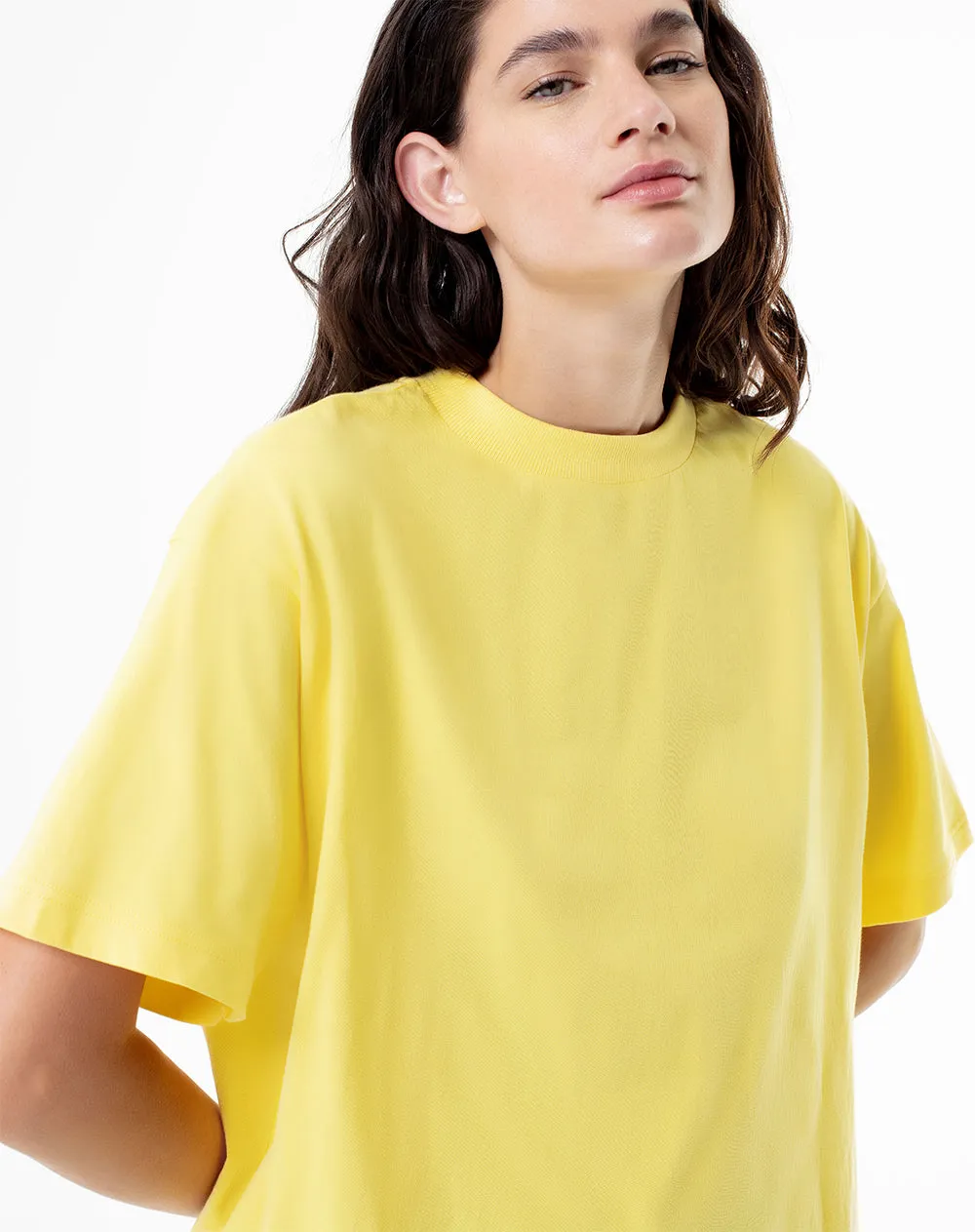 Camiseta relaxed fit manga corta amarilla sold by Gef product image thumbnail 3