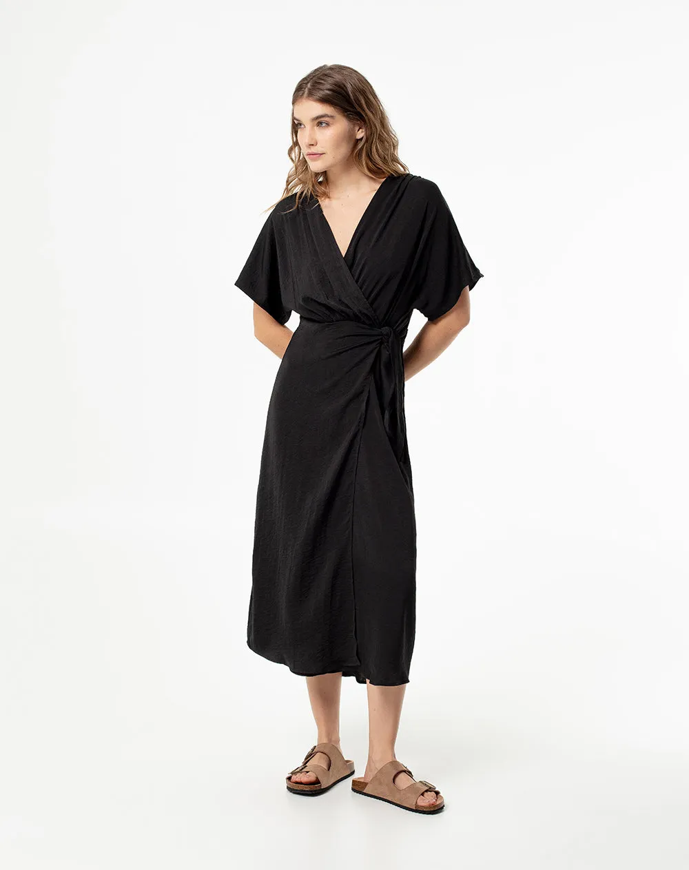 Vestido largo negro sold by Gef