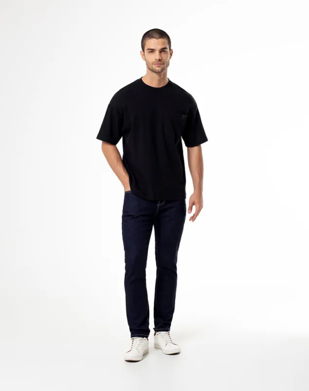 Jean skinny fit tiro medio indigo oscuro sold by Gef
