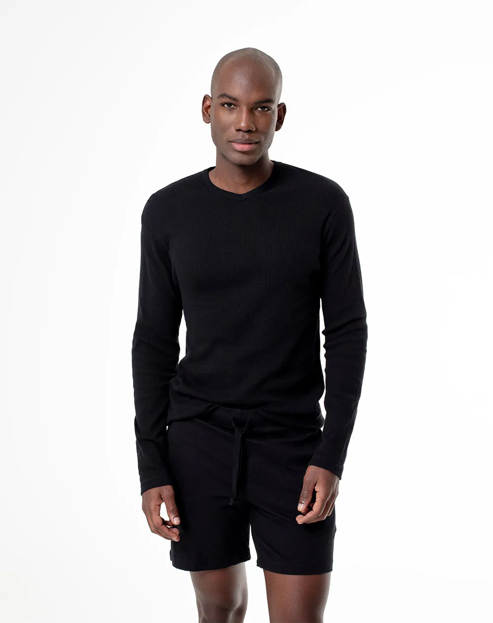 Bermuda de pijama hombre algodón negra sold by Gef