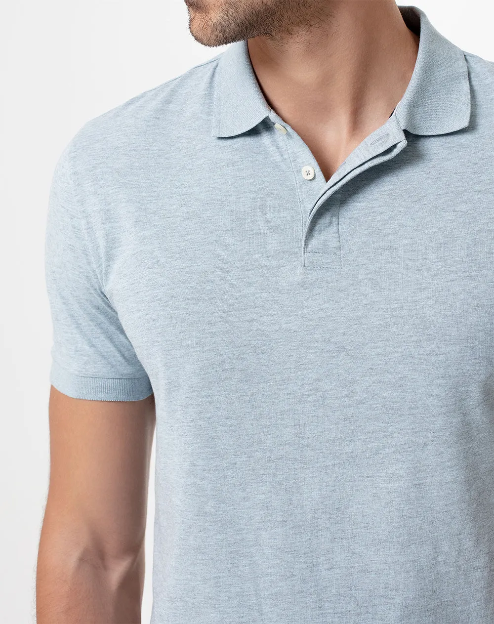 Polo slim algodón azul hombre sold by Gef product image thumbnail 3