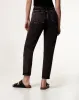 Jean mom fit fit tiro alto denim negro sold by Gef