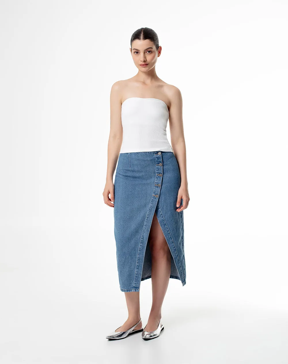 Top strapless soporte medio blanco sold by Gef product image thumbnail 4