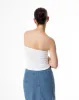 Top strapless soporte medio blanco sold by Gef