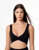 Top deportivo soporte medio seamless multifuncional negro sold by Gef