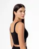 Top deportivo soporte medio seamless multifuncional negro sold by Gef