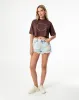 Camiseta relaxed fit manga corta café sold by Gef