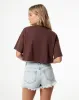 Camiseta relaxed fit manga corta café sold by Gef