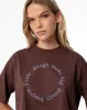 Camiseta relaxed fit manga corta café sold by Gef