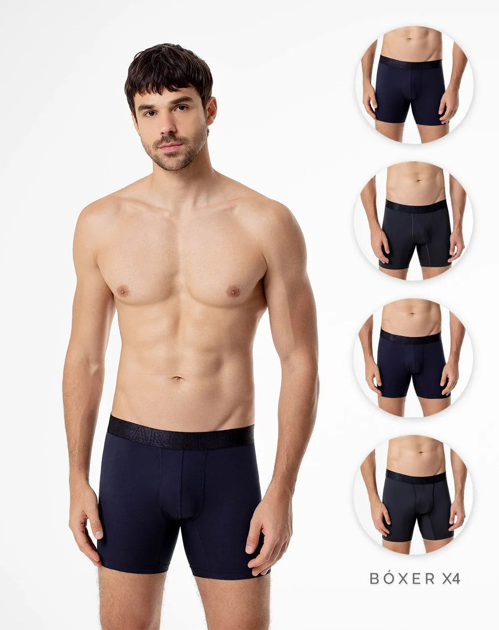 Bóxer medio control humedad x4unds surtido sold by Gef