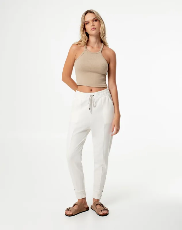 Jogger tiro medio algodón habano mujer sold by Gef