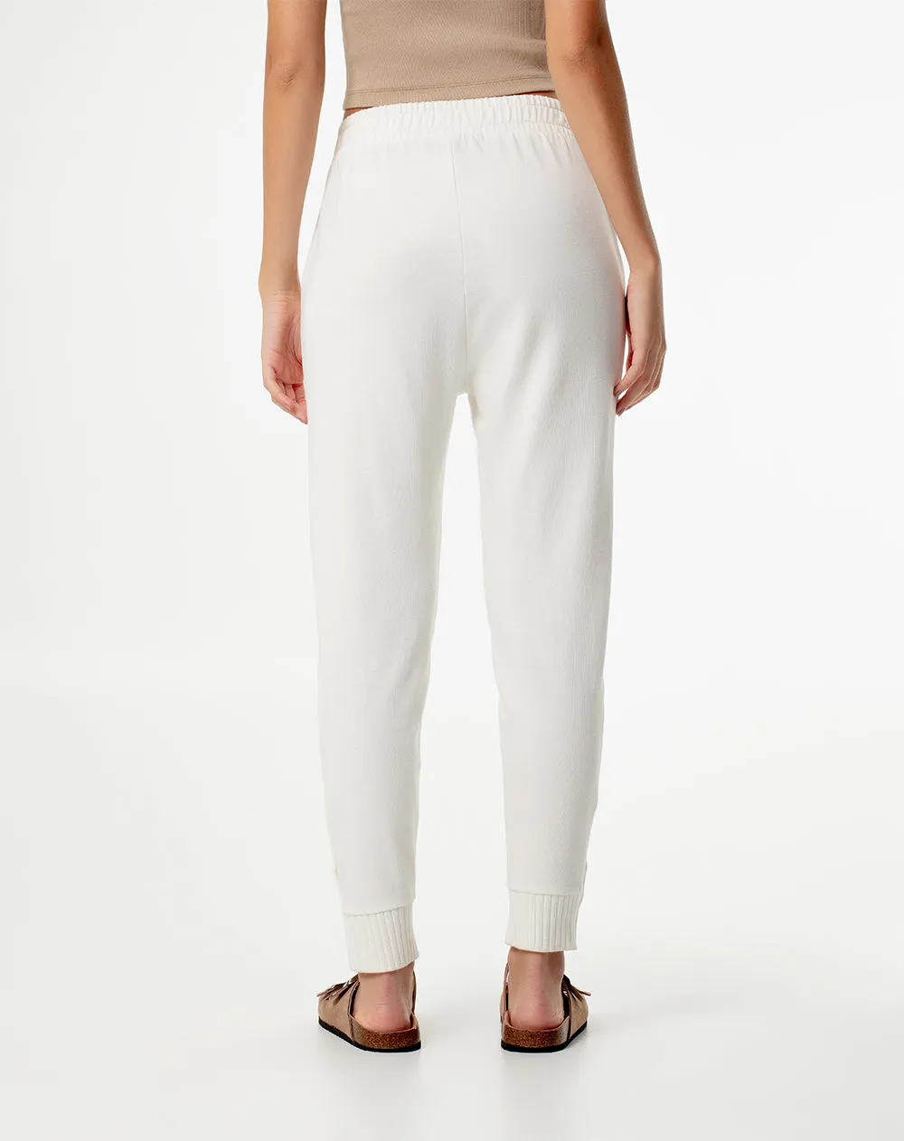 Jogger tiro medio algodón habano mujer sold by Gef product image thumbnail 2