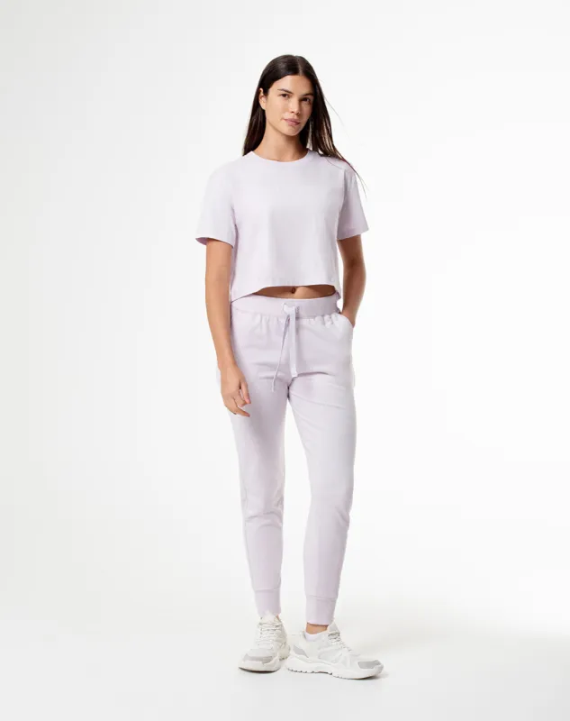 Jogger algodón sostenible lila para mujer sold by Gef