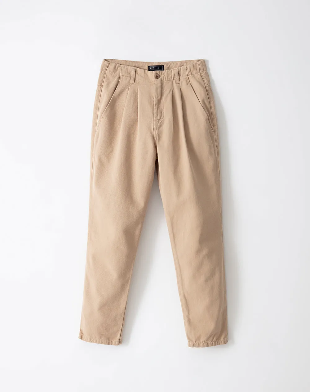 Pantalón regular fit tiro medio en drill kaki sold by Gef product image thumbnail 5