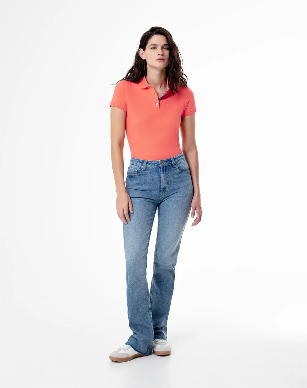 Polo slim fit coral sold by Gef product image thumbnail 4