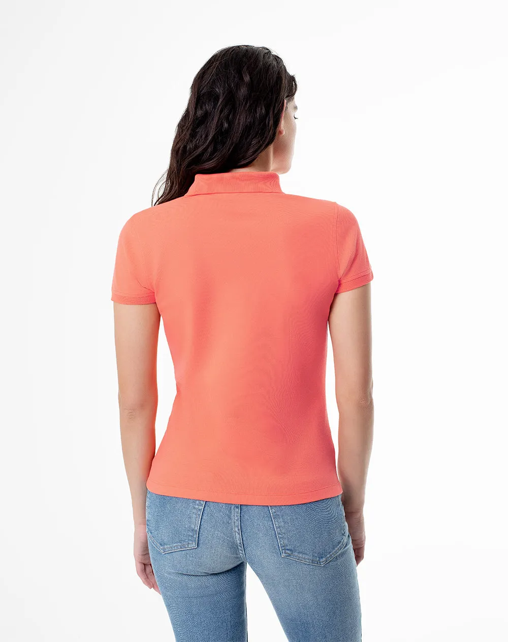 Polo slim fit coral sold by Gef product image thumbnail 2
