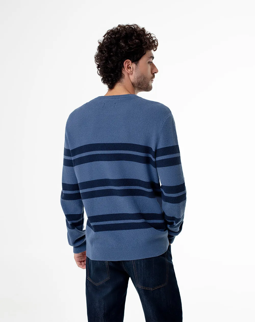 Buzo regular fit azul rayas sold by Gef product image thumbnail 2