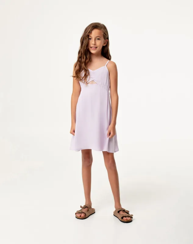 Vestido medio lila sold by Gef