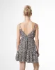 Vestido corto escote profundo print mujer sold by Gef