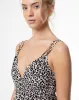 Vestido corto escote profundo print mujer sold by Gef