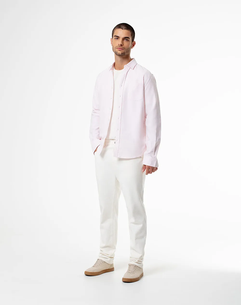 Camisa manga larga slim algodón rosada hombre sold by Gef product image thumbnail 4