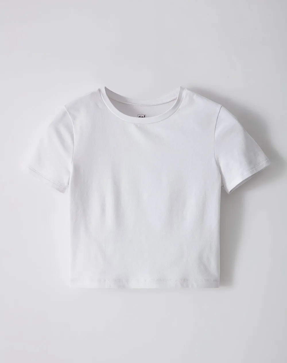 Camiseta crop slim algodón blanca mujer sold by Gef product image thumbnail 5