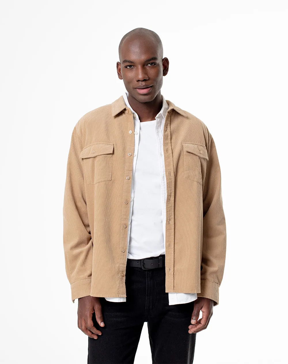 Camisa regular fit manga larga habana sold by Gef