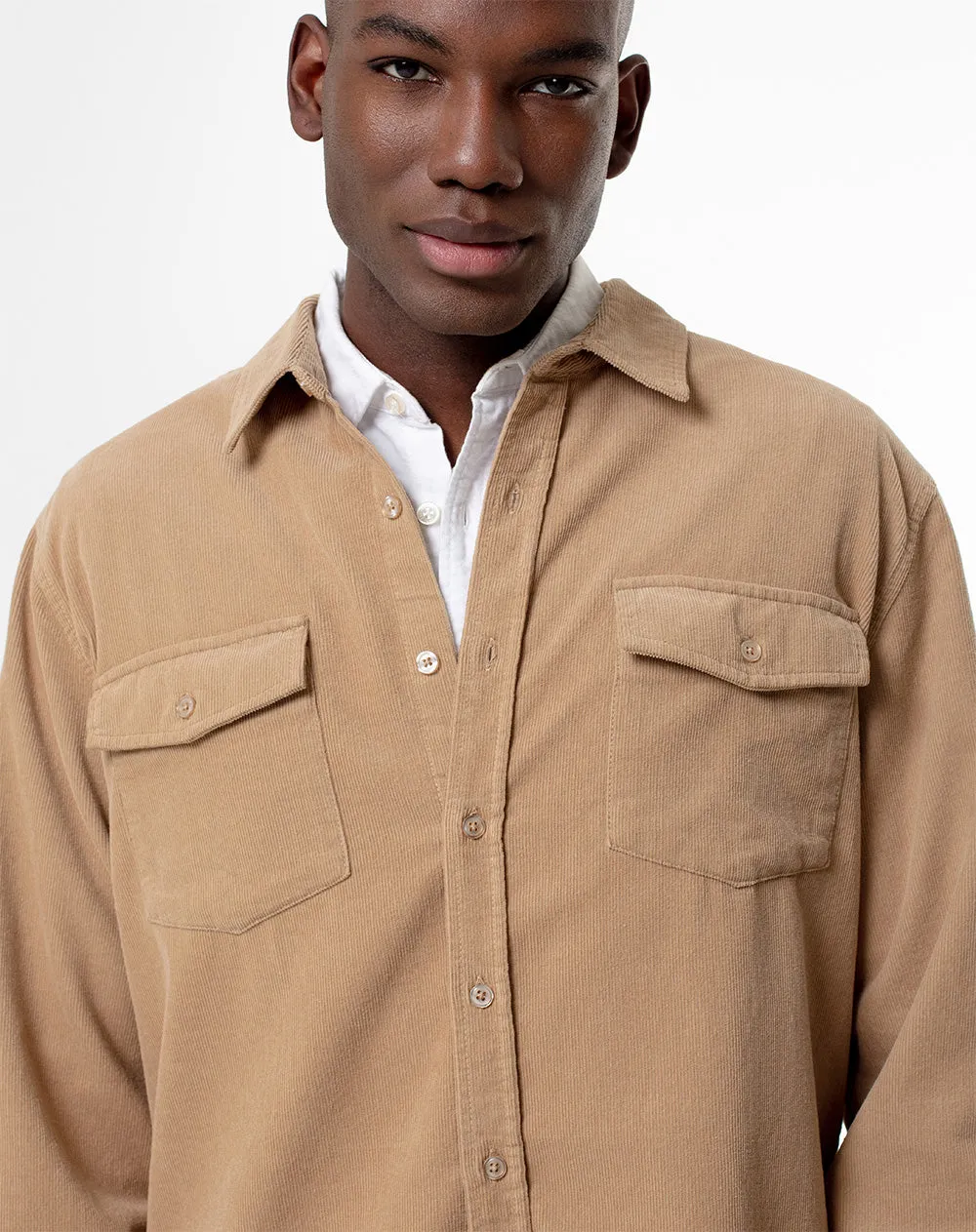 Camisa regular fit manga larga habana sold by Gef product image thumbnail 3