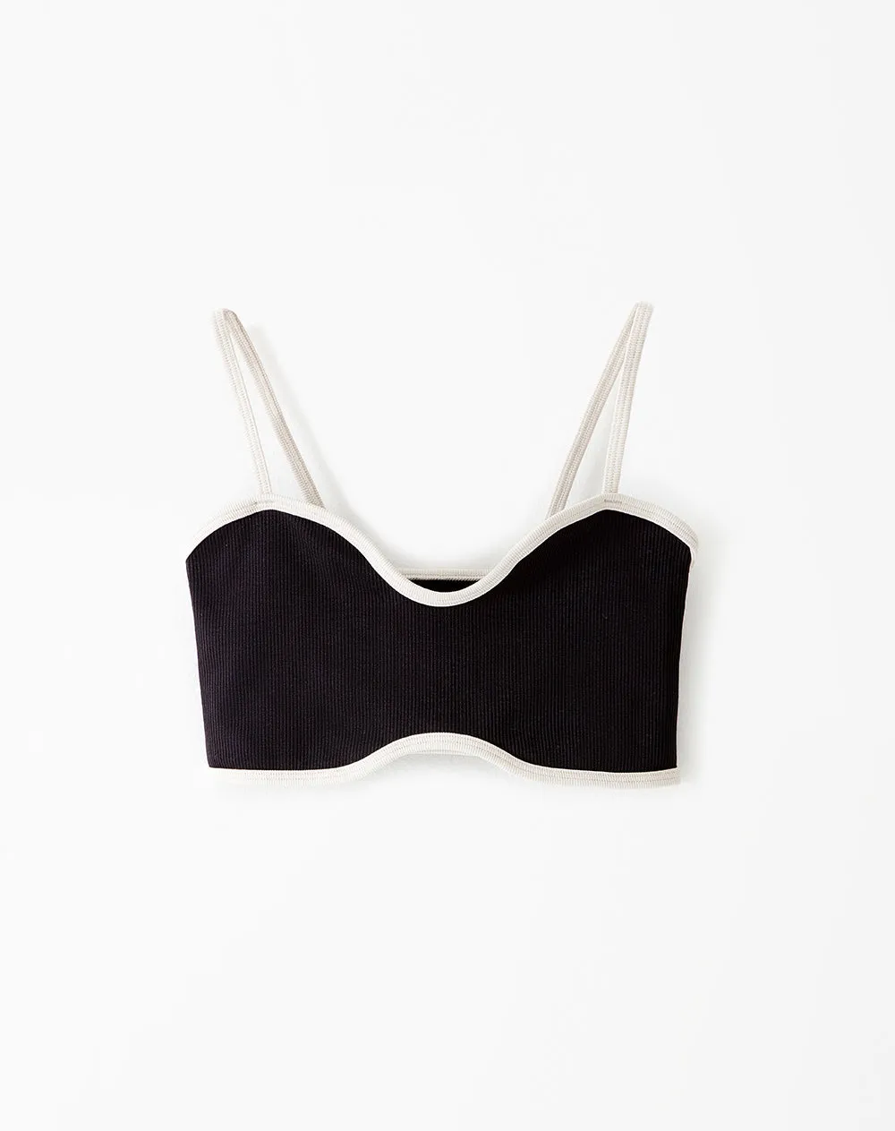 Top en tiras delgadas soporte medio negro sold by Gef product image thumbnail 5