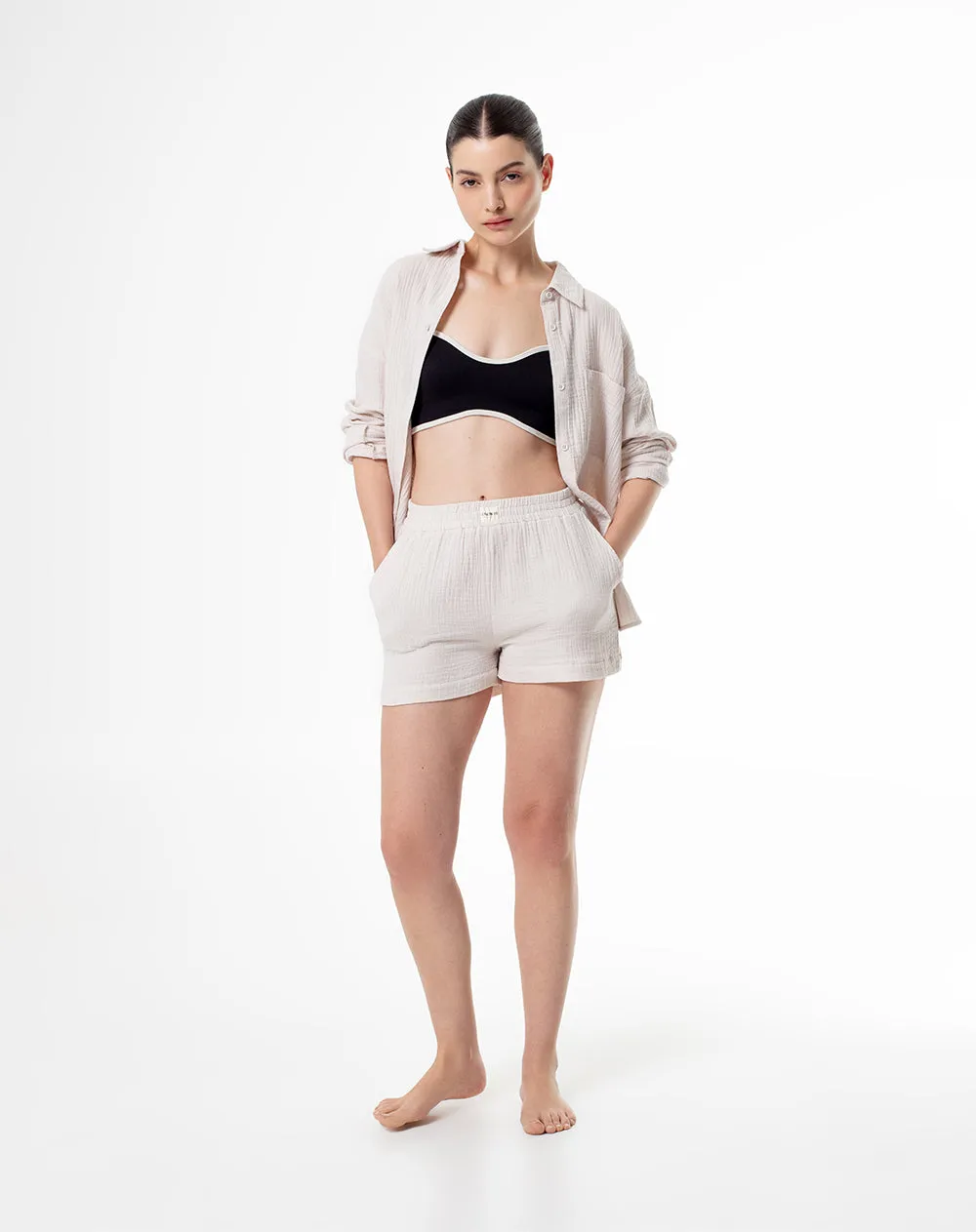 Top en tiras delgadas soporte medio negro sold by Gef product image thumbnail 4