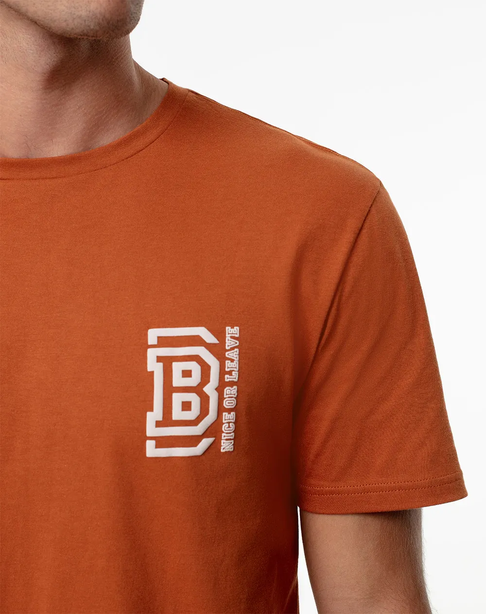 Camiseta slim fit manga corta café sold by Gef product image thumbnail 3