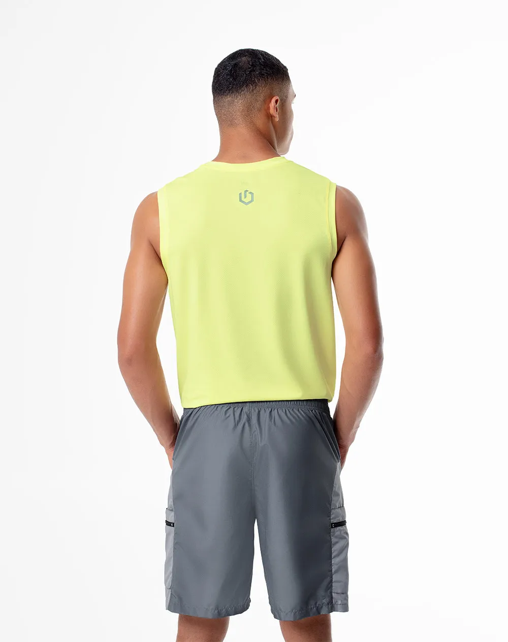 Short pantaloneta gris bloques sold by Gef product image thumbnail 2