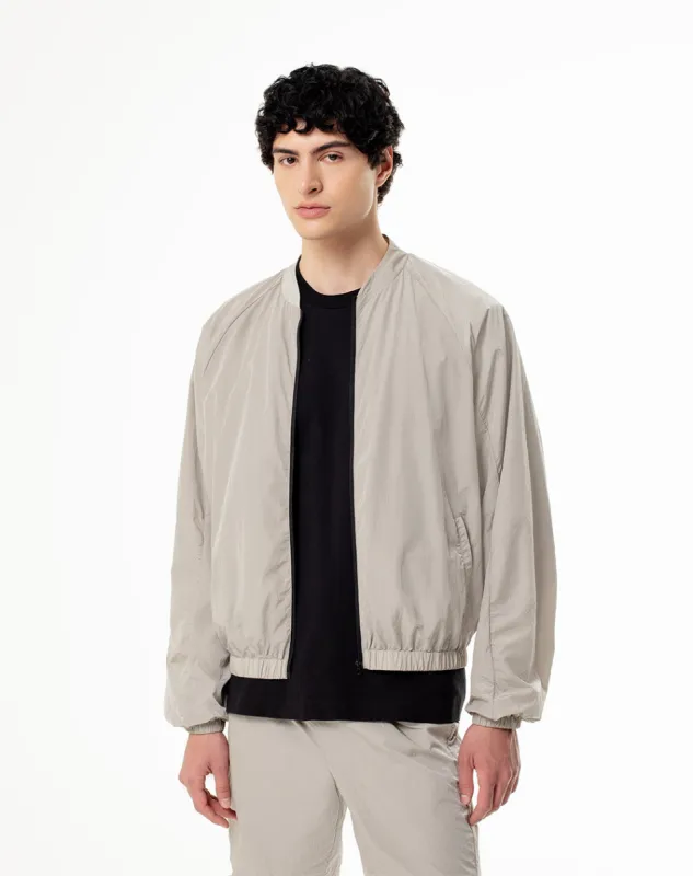 Chaqueta loose fit sin capucha gris sold by Gef