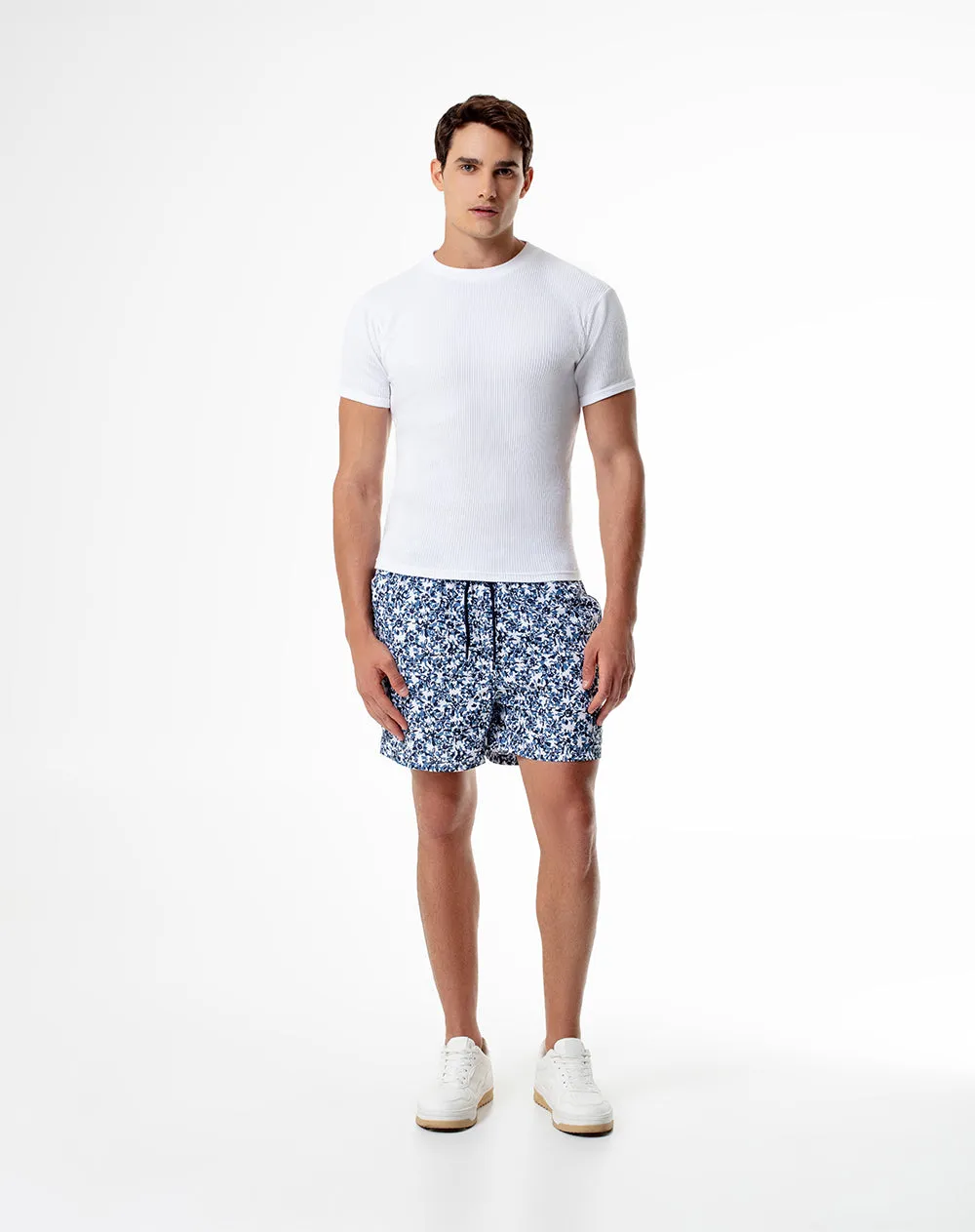 Pantaloneta de baño azul estampada hombre sold by Gef product image thumbnail 3