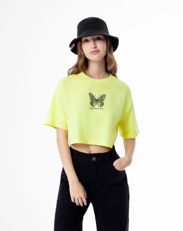 Camiseta relaxed fit manga corta verde sold by Gef