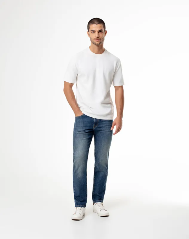 Jean slim fit tiro medio indigo sold by Gef