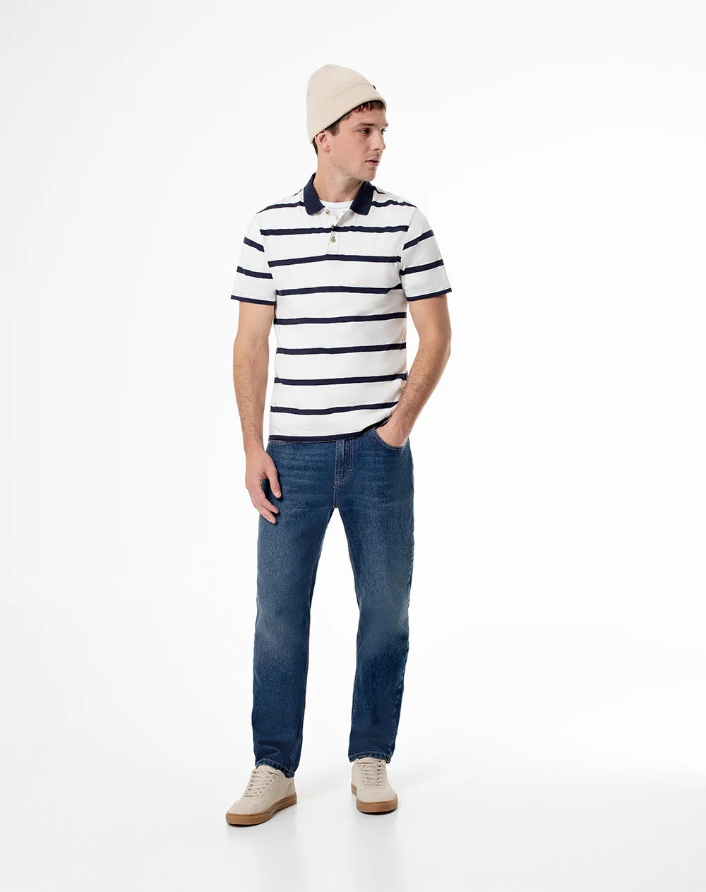 Polo slim fit azul con rayas sold by Gef product image thumbnail 4