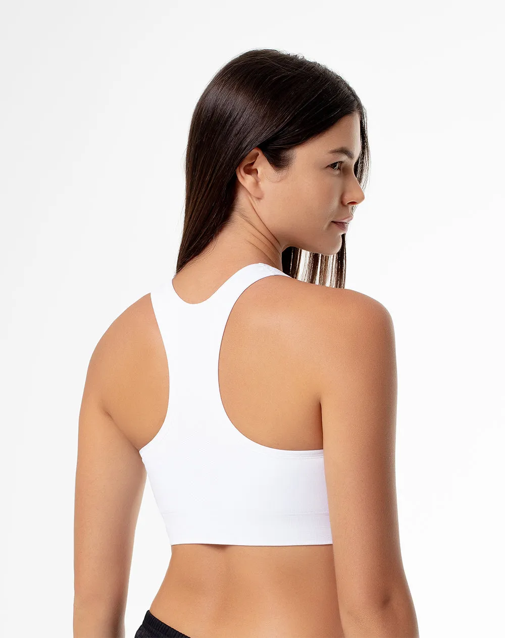 Top deportivo soporte alto seamless blanco sold by Gef product image thumbnail 2