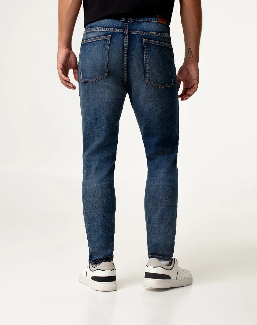 Jean skinny fit tiro medio indigo sold by Gef product image thumbnail 2