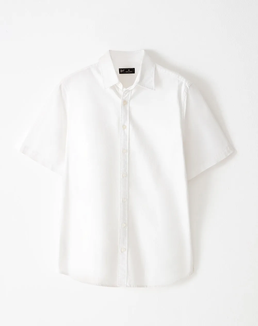 Camisa manga corta regular algodón blanca hombre sold by Gef product image thumbnail 5