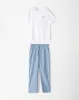 Pijama regular fit manga corta blanca sold by Gef