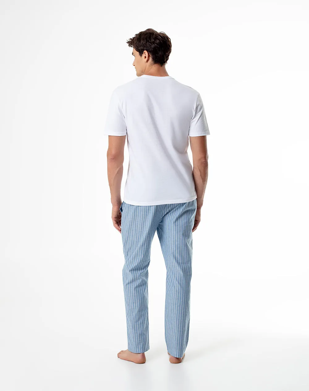 Pijama regular fit manga corta blanca sold by Gef product image thumbnail 2