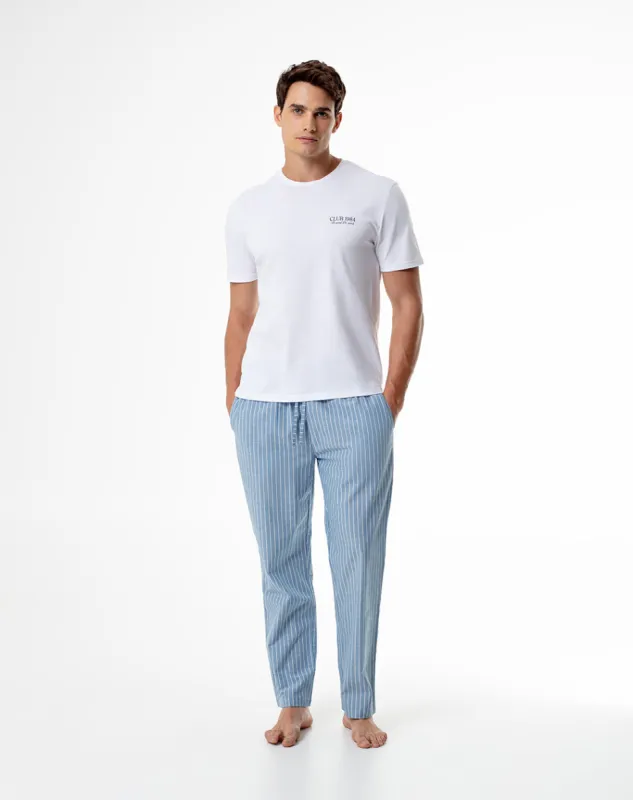 Pijama regular fit manga corta blanca sold by Gef