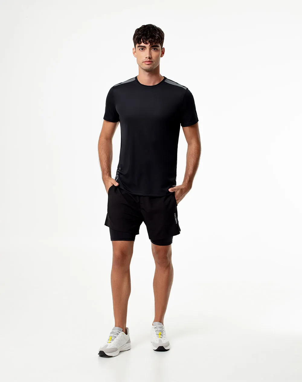 Camiseta deportiva control humedad negra hombre sold by Gef product image thumbnail 4