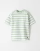 Camiseta regular fit manga corta verde rayas sold by Gef
