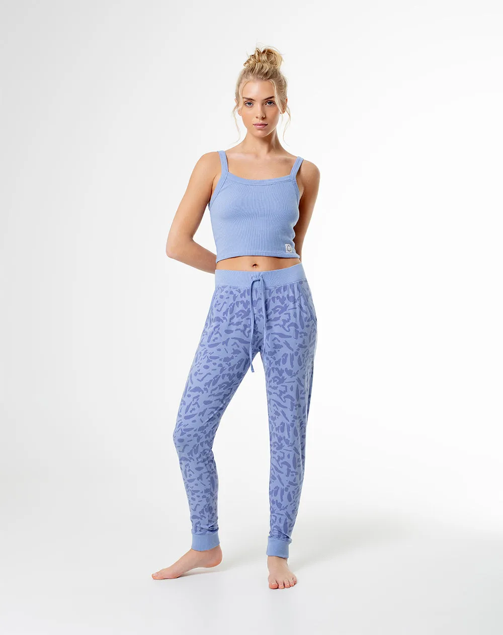 Crop top slim algodón azul mujer sold by Gef product image thumbnail 4
