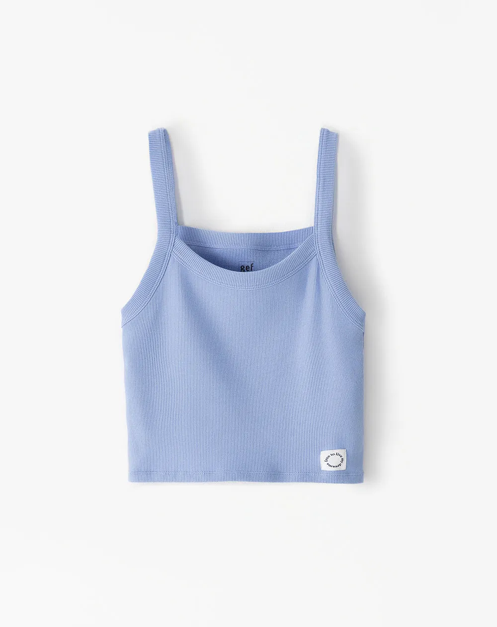 Crop top slim algodón azul mujer sold by Gef product image thumbnail 5